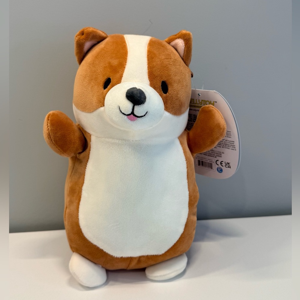 Brand New 10” Reginald Hug Mee Squishmallow Cuddly Plush Corgi Toy